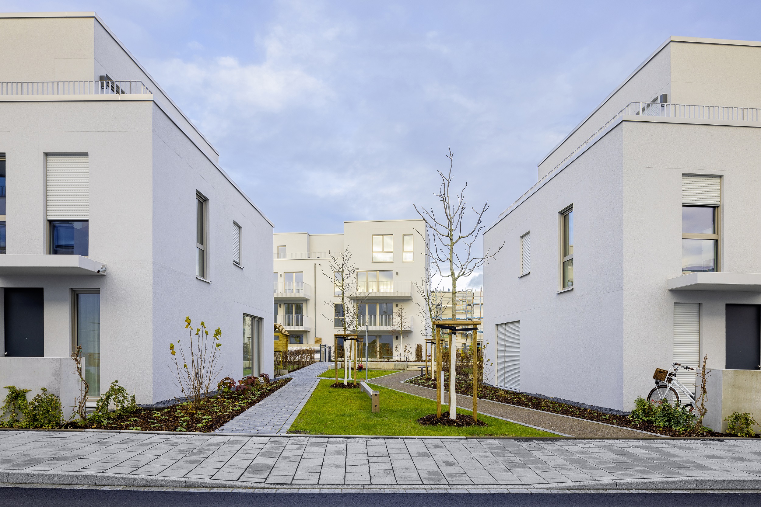 Project "Scholle 1" with 61 residential units in the "Wohnen im Hochfeld" neighbourhood in Düsseldorf completed