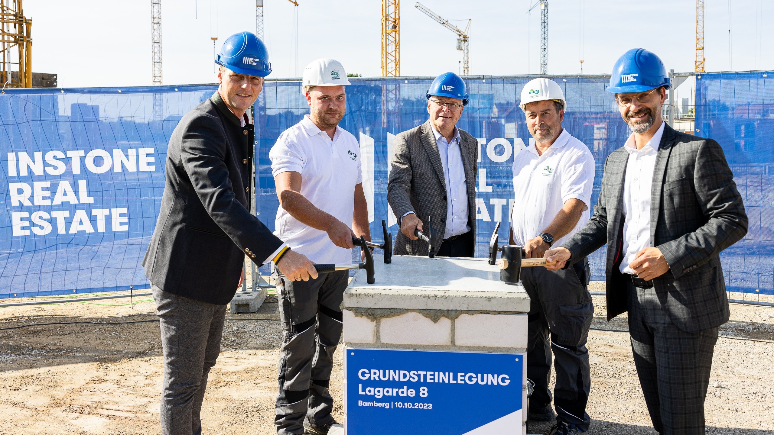 Instone Real Estate legt Grundstein für Bamberger  Wohnquartier „Lagarde 8“