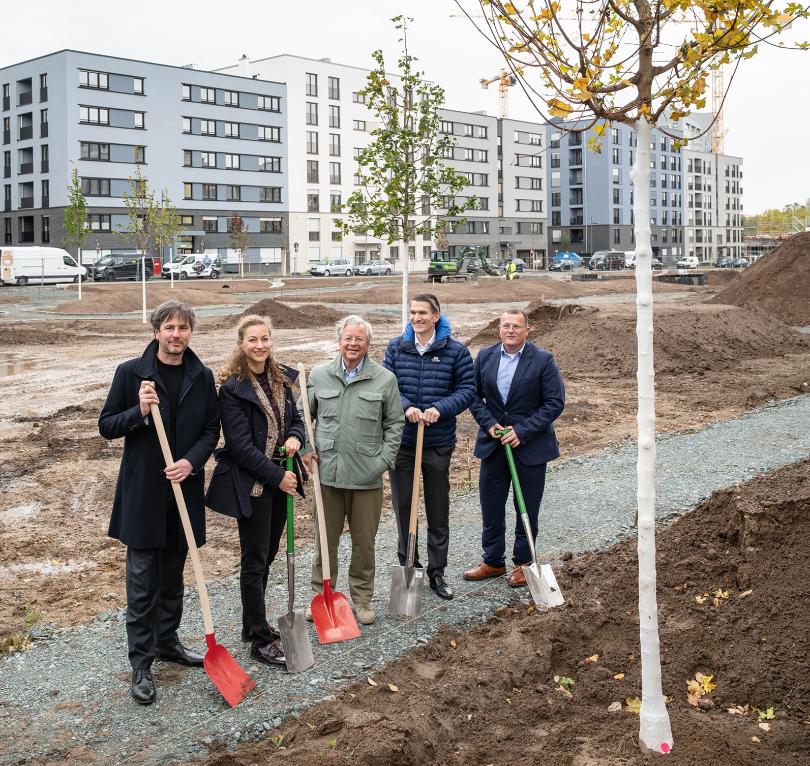 Eine grüne Mitte für das Schönhof-Viertel: Startschuss für die neue barrierefreie Parkanlage in Frankfurt-Bockenheim