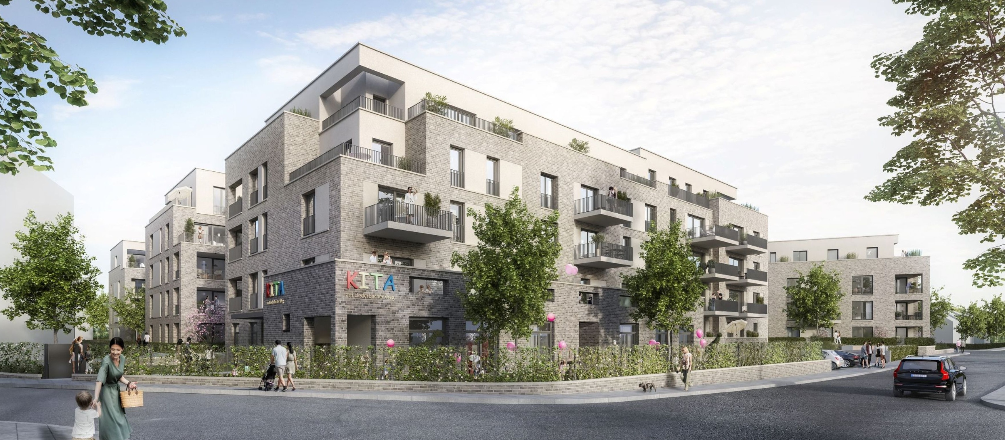 Gemeinsamer Weg für 20 geförderte Wohnungen: Instone und Hofheimer Wohnungsbau GmbH (HWB) realisieren Wohnhaus mit Kindertagesstätte in Hofheim am Taunus