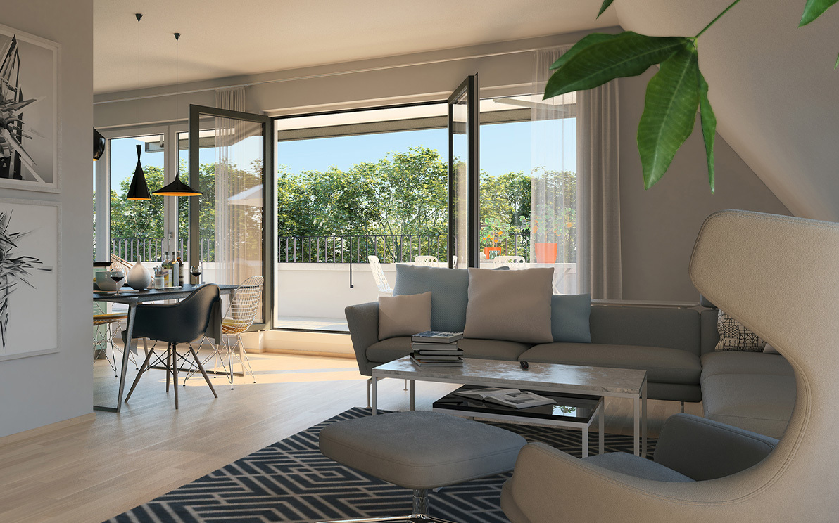 Symbiose aus Neubau und hirstorischem Flair