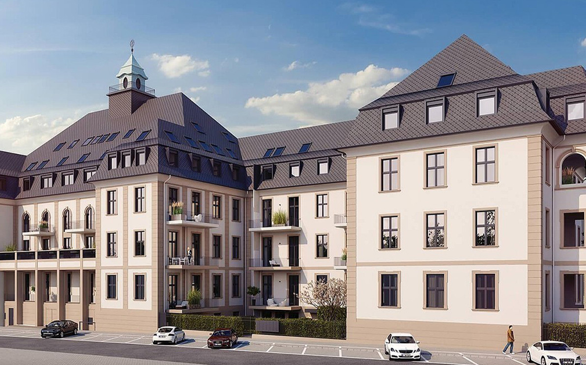 Symbiose aus Neubau und hirstorischem Flair